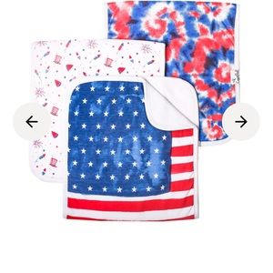 Copper Pearl large burp cloths